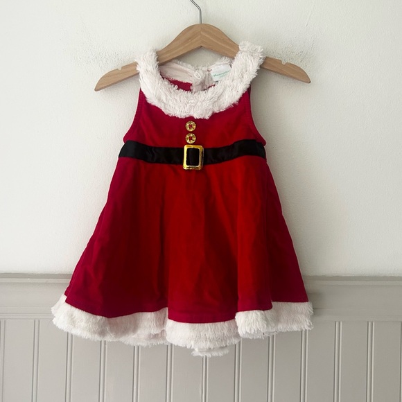 Nannette Baby Other - Vintage 18 Months Nannette Baby Santa Corduroy Red Dress